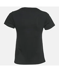 Pre-Owned Balenciaga Women's Logo Print Cotton Crewneck T-Shirt