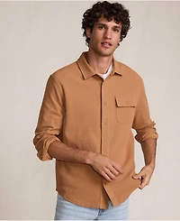 Lands' End Men's Long Sleeve Knit Workwear Waffle Shirt