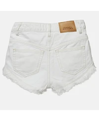 Pre-Owned Isabel Marant Women's White Denim Raw Edge Eneidao Shorts