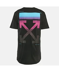 Pre-Owned Off-White Men's Pre-Owned Logo Print Cotton Crew Neck Oversized T-Shirt