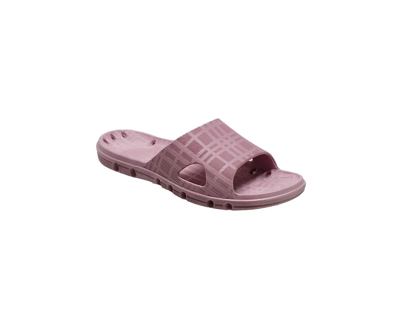 Tecs Women's Pvc Slide Sandal Rose
