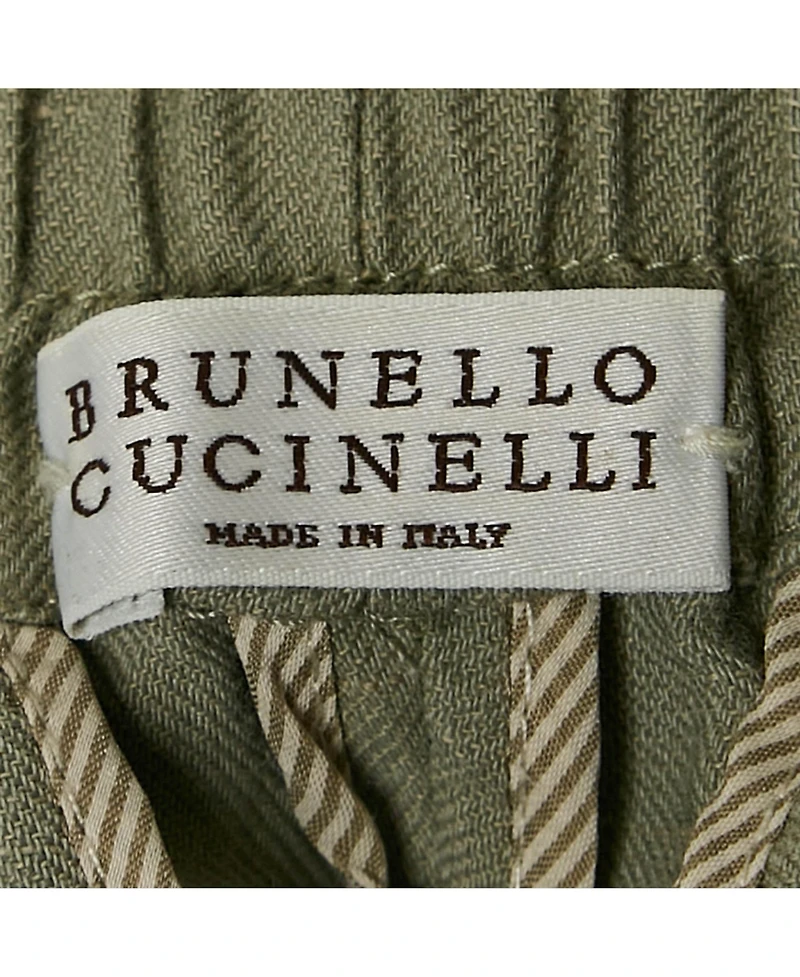 Pre-Owned Brunello Cucinelli Women's Grey Linen Blend Pants