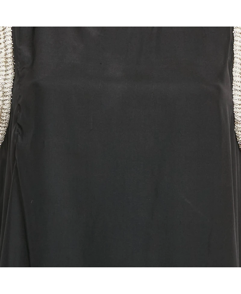 Pre-Owned Balmain Women's Black Silk Stud Embellish Detail Tank Top