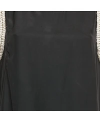 Pre-Owned Balmain Women's Black Silk Stud Embellish Detail Tank Top