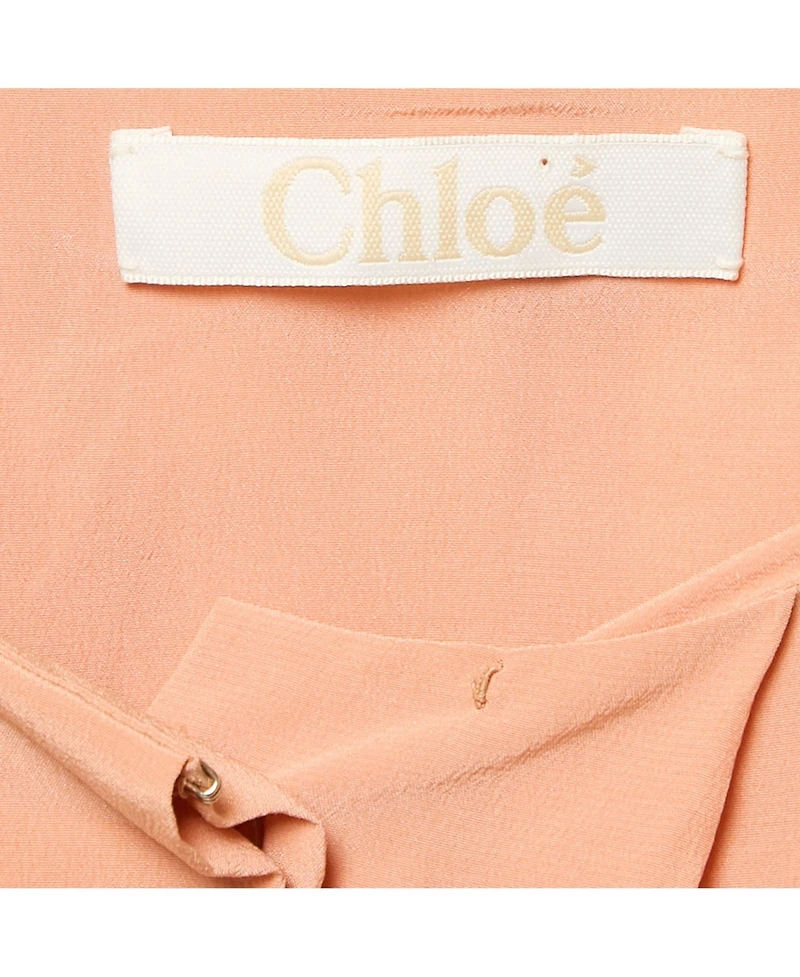Pre-Owned Chloe Women's Pre-Owned Chloé Pink Silk Pleated Top