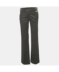 Pre-Owned Dolce & Gabbana Women's Gabardine Belted Pants