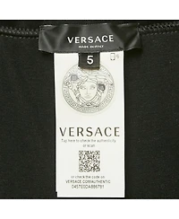 Pre-Owned Versace Women's Black Greca Trim Jersey Joggers