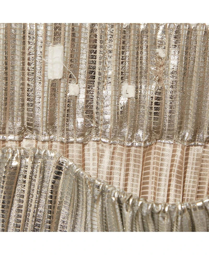 Pre-Owned Isabel Marant Women's Silver Plisse Delpha Mini Skirt