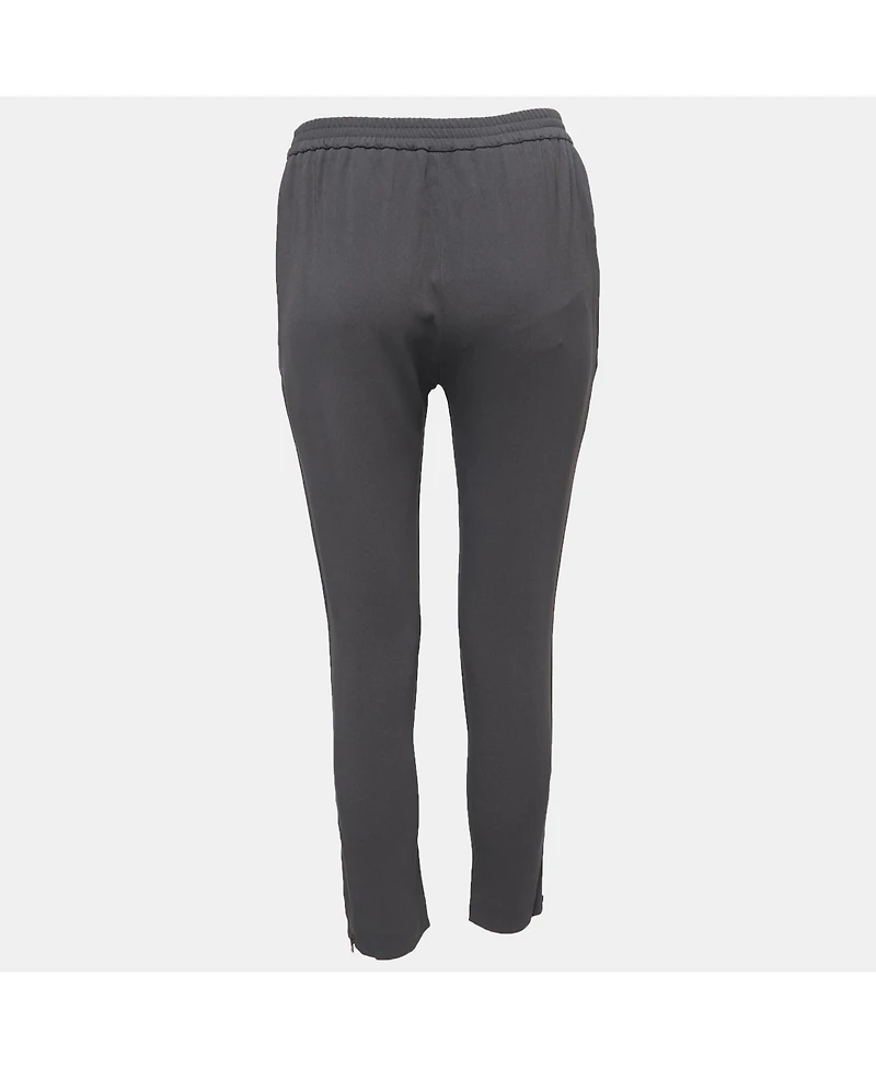 Pre-Owned Stella Mccartney Women's Grey Crepe Tapered Leg Pants