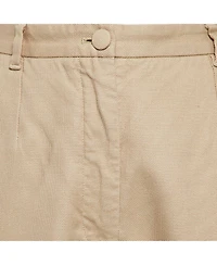 Pre-Owned Dolce & Gabbana Women's Beige Cotton Blend Trousers