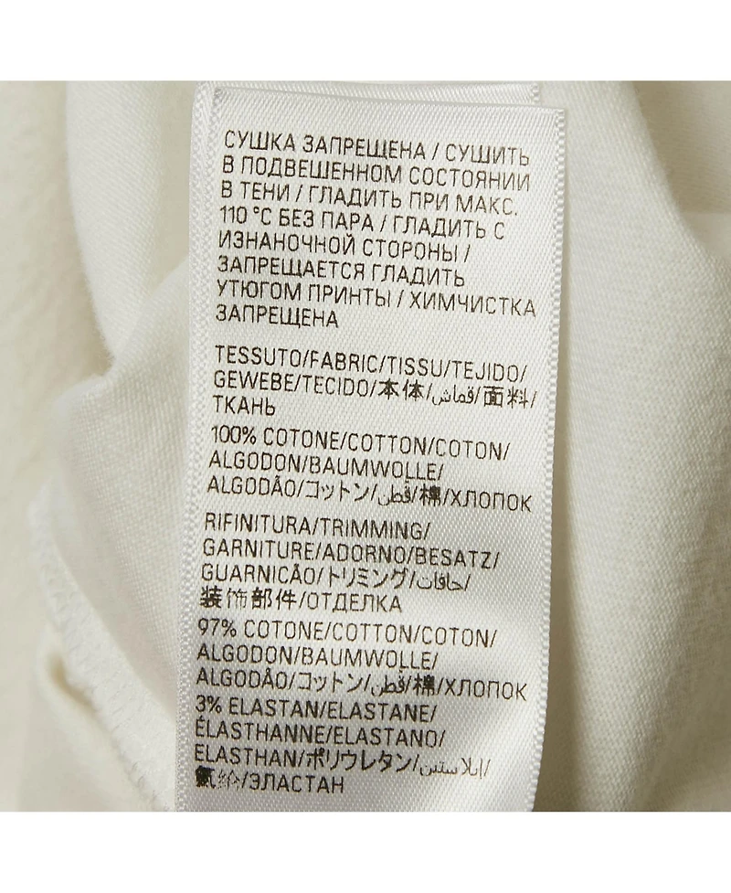 Pre-Owned Balenciaga Women's White Printed Cotton Crew Neck Oversized T-Shirt