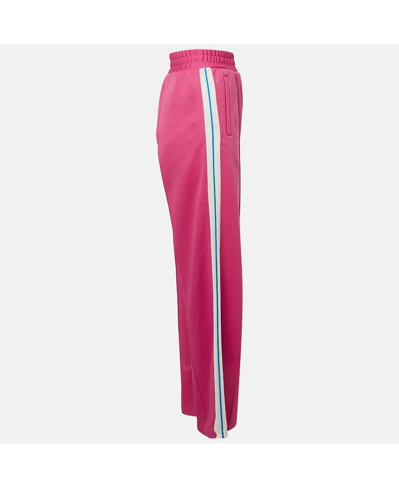 Pre-Owned Off-White Women's Pink Cotton Jersey Side Striped Track Pants