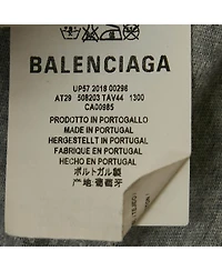 Pre-Owned Balenciaga Men's Grey Political Campaign Print Jersey T-Shirt