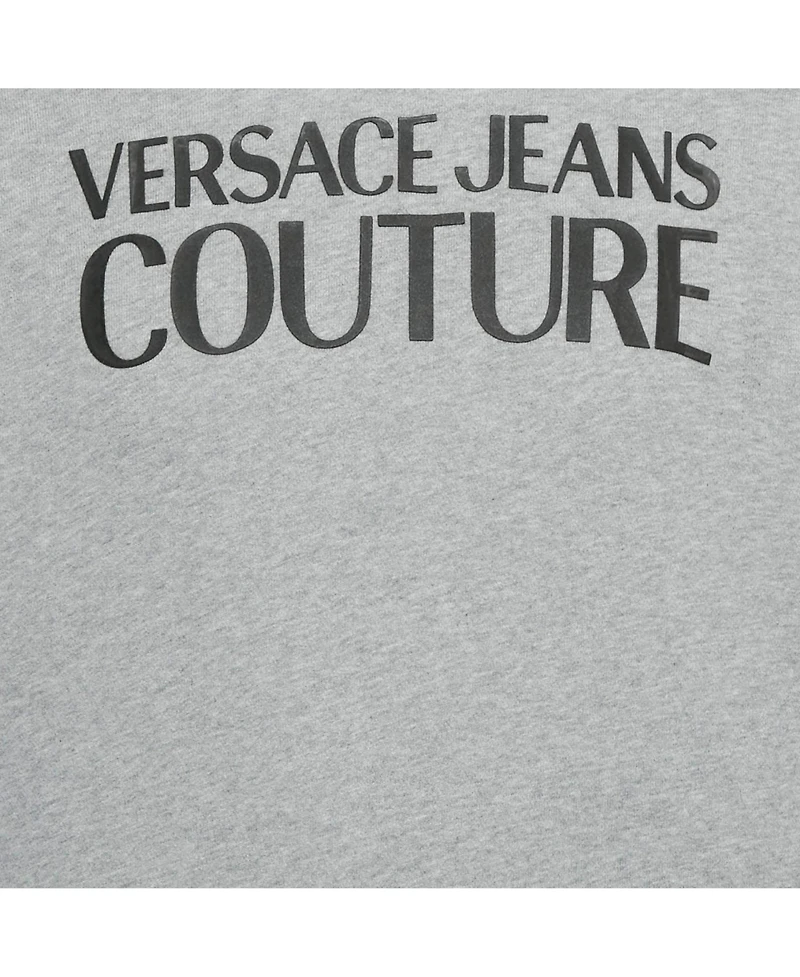 Pre-Owned Versace Women's Jeans Couture Grey Logo Applique Cotton Knit Sweatshirt