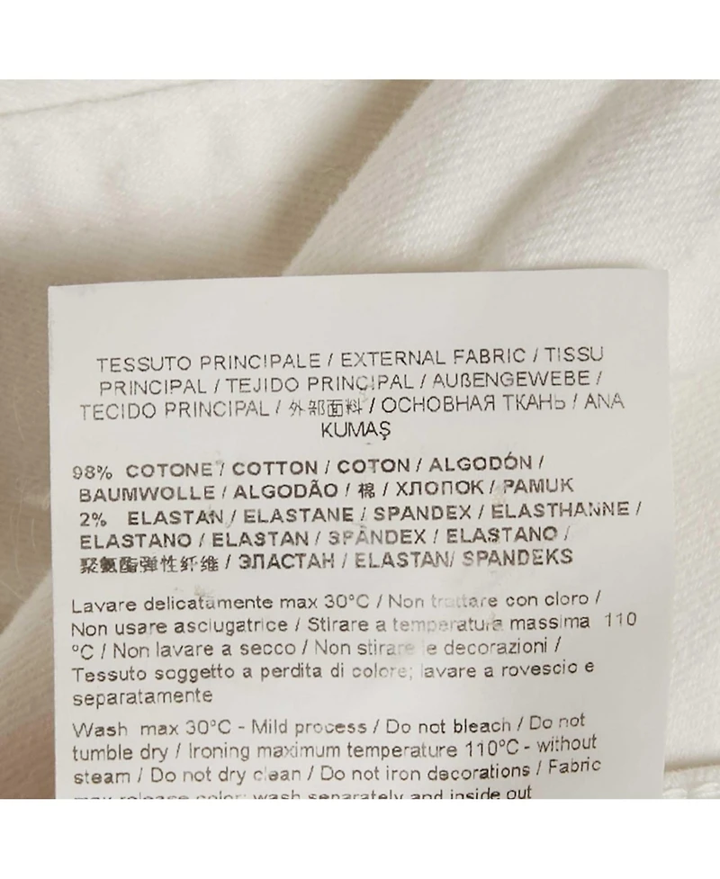 Pre-Owned Versace Men's Jeans Couture White Logo Embroidered Denim Slim Fitr Jeans