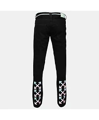 Pre-Owned Off-White Men's Black Denim Arrow Printed Jeans