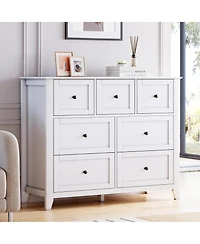 gaomon 7 Drawers Dresser for Bedroom, Farmhouse Wood Dressers & Chest of Drawers for Clothes