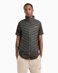 A|X Armani Exchange Men's Packable Zip-Front Puffer Vest