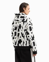 A|X Armani Exchange Men's Long Sleeve Logo Print Hoodie