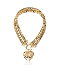 Juicy Couture Layered Heart Bracelet - Gold Tone