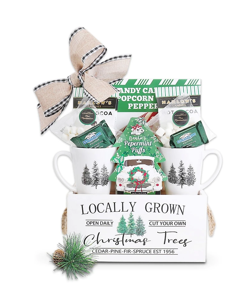 Alder Creek Gift Baskets Holiday Locally Grown Trees, 10-Pc.