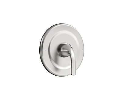 Casainc Moen-Compatible Replacement Shower Trim Kit Stainless Steel Panel and Alloy Lever