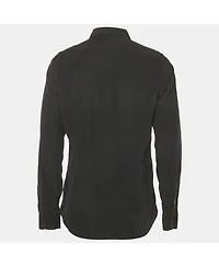 Pre-Owned Dolce & Gabbana Men's Black Corduroy Silica Shirt