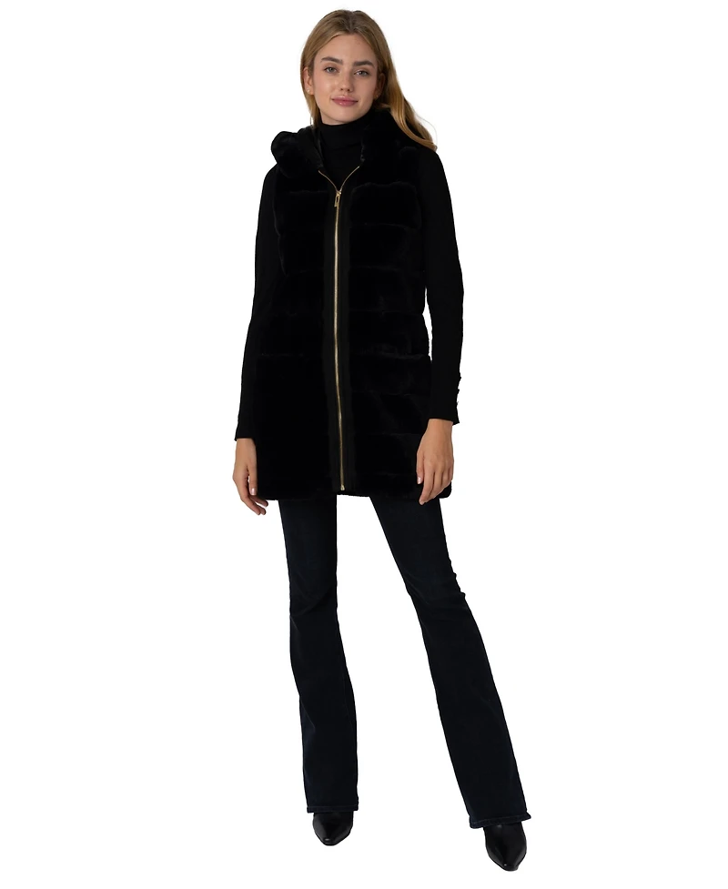 Via Spiga Women's Faux Fur Vest