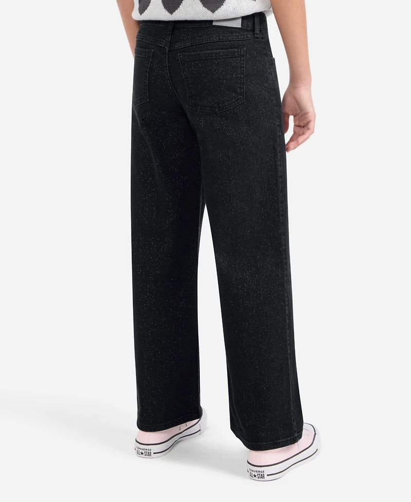 abercrombie kids Girls Sparkle Low-Rise Baggy Jeans