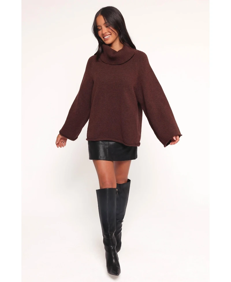 Petal and Pup Women's Bindy Cowlneck Knit Sweater