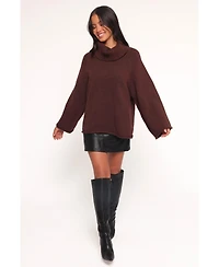 Petal and Pup Women's Bindy Cowlneck Knit Sweater
