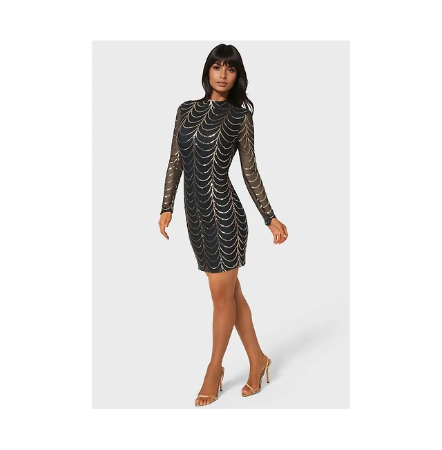ellie formal damask sequin mini dress Ellie Formal Damask Sequin Mini Dress