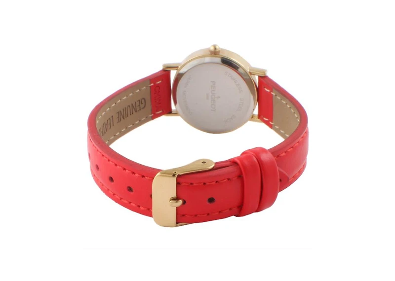Peugeot Women's Classic 24mm Red Watch With Easy to Read Numerals