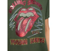 Lucky Brand Women's Rolling Stones Voo Doo Boyfriend Crewneck T-Shirt