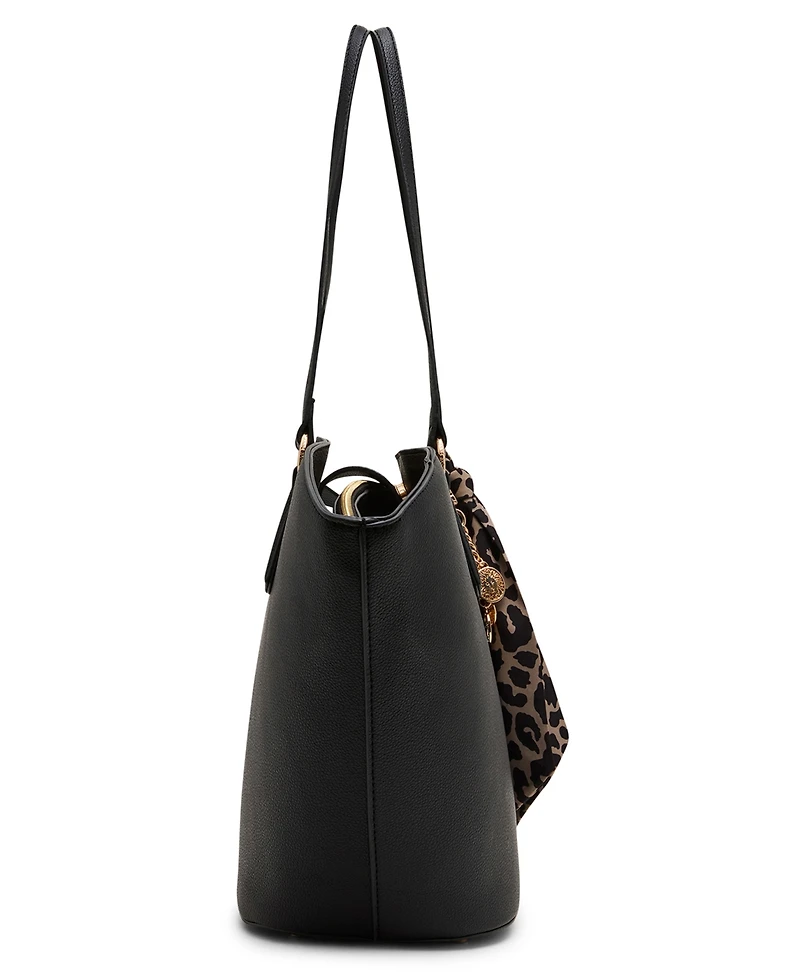 Anne Klein X-Large Textured Scarf Tote Bag