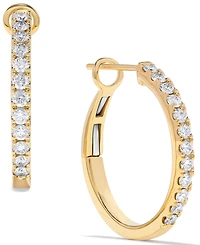 Macy's Diamond Hoop Earrings (5/8 ct. t.w.) in 14k Yellow Gold (also in 14k White Gold)