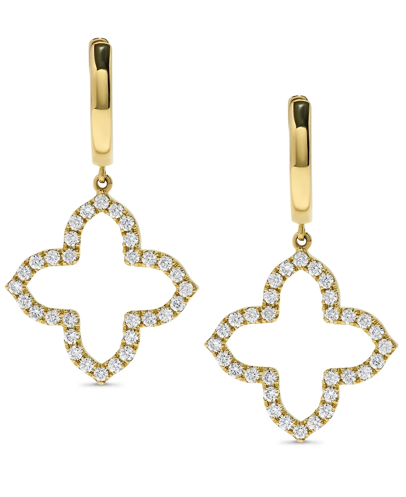 Macy's Diamond Drop Earrings (1/3 ct. t.w.) in 14k Yellow Gold