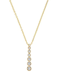 Macy's Diamond Pendant Necklace (1/2 ct. t.w.) in 14k Yellow Gold