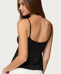 Edikted Women's Kelli Floral Babydoll Tank Top