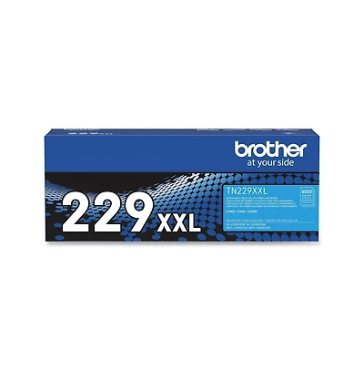 Brother TN229XXLC 4,000 Page-Yield Super High-Yield Toner - Cyan