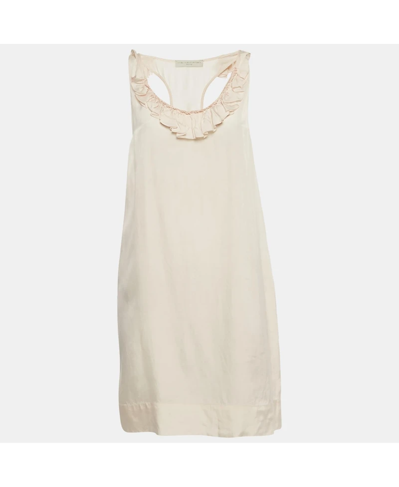 Pre-Owned Stella Mccartney Women's Pink Silk Blend Sleeveless Mini Dress