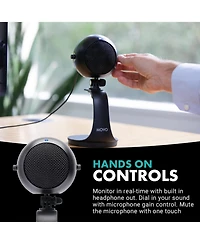 Movo WebMic Desktop Usb Microphone with Stand
