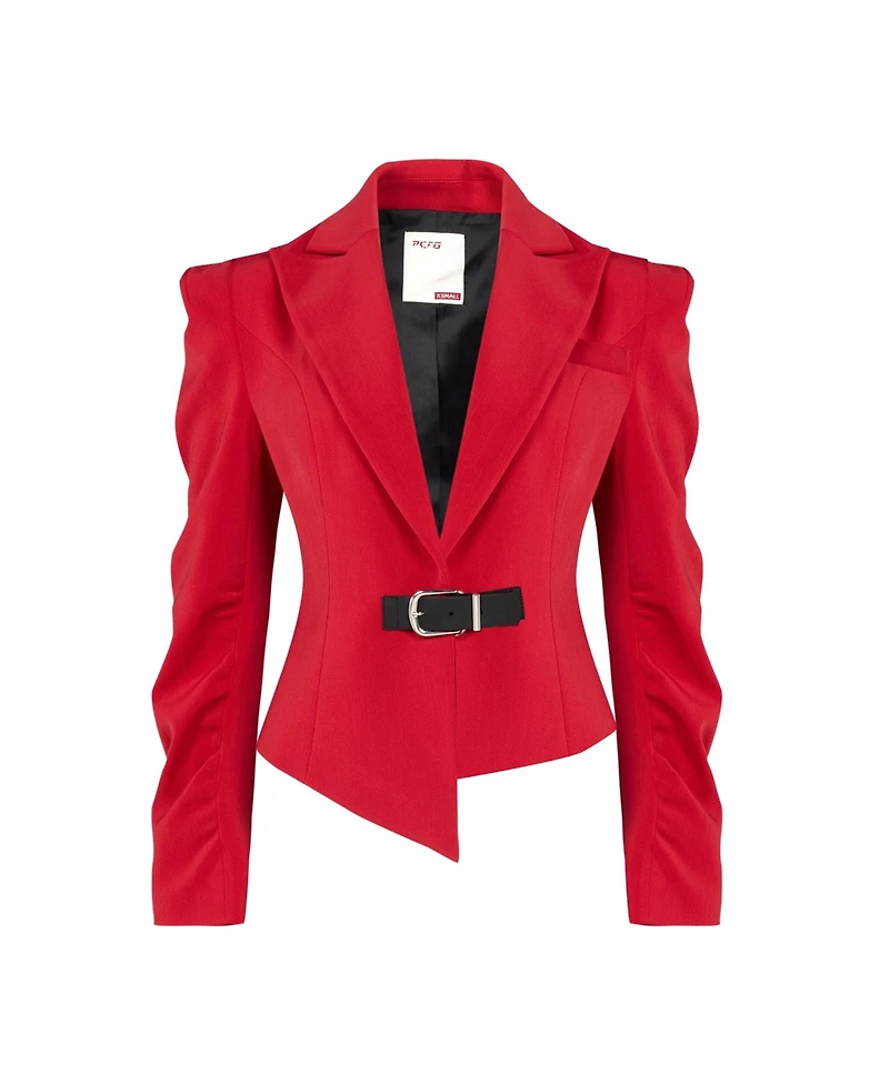 Pcfg Women's Wool-Blend Fitted Blazer