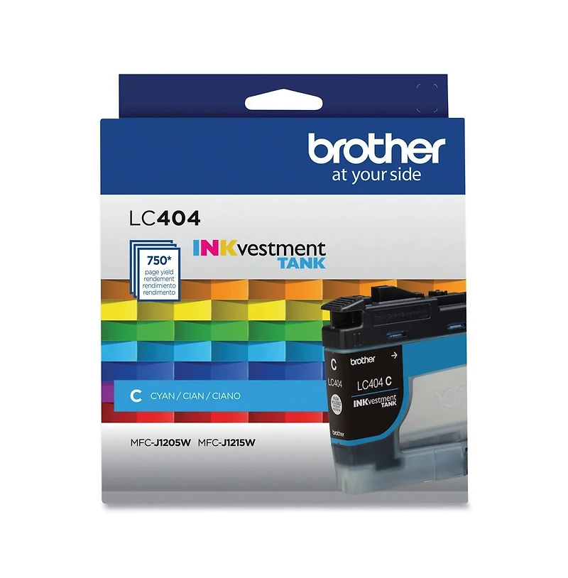 Brother LC404CS INKvestment 750 Page-Yield Ink - Cyan