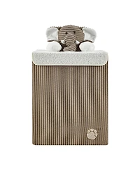 Danya B Collapsible Corduroy Kids Plush Laundry Hamper Toy Storage