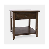 Jofran Bakersfield Mission Style End Table with Drawer