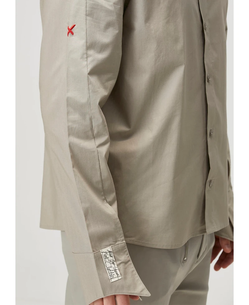 Pcfg Men's Cotton Patch-Detail Woven Shirt