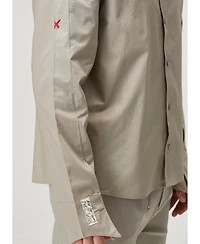 Pcfg Men's Cotton Patch-Detail Woven Shirt