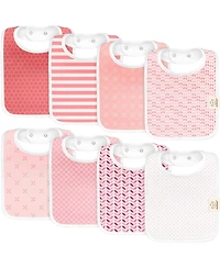 KeaBabies 8-Pack Coast Baby Bibs for Boy, Girl, Drool Bibs, Bib Girls, Boys