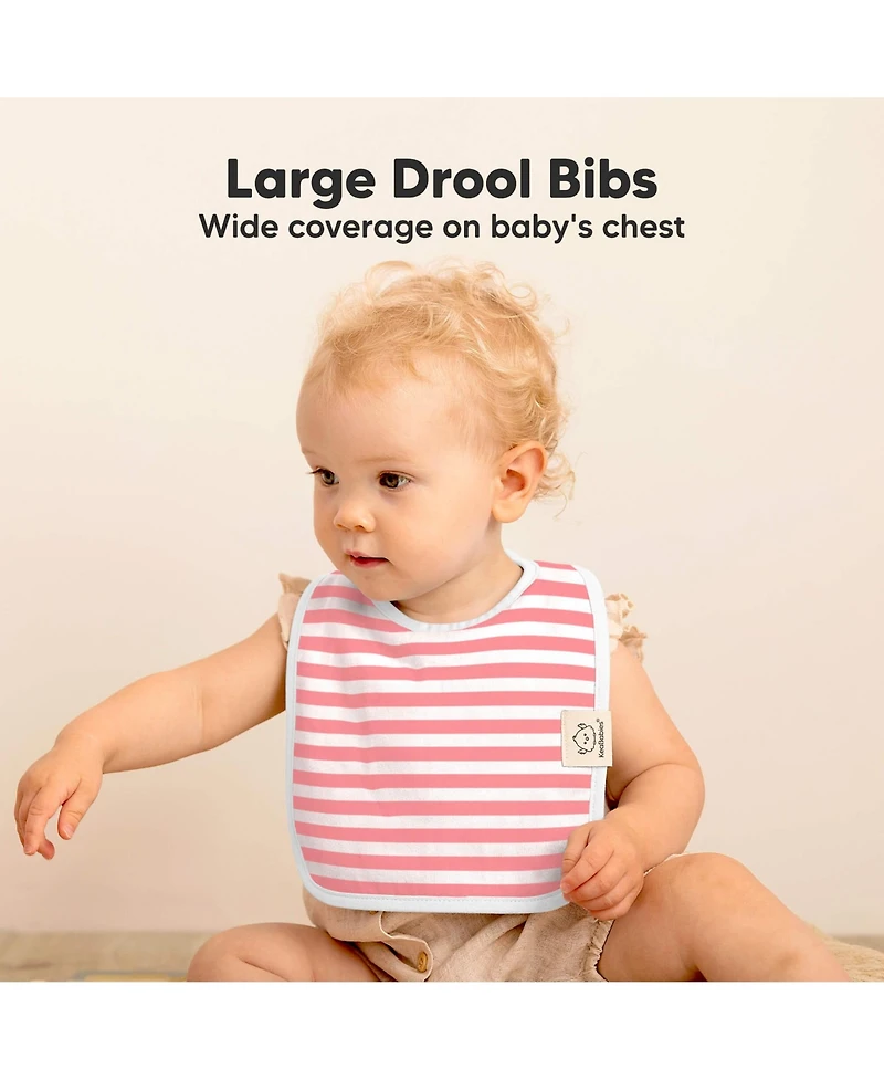 KeaBabies 8-Pack Coast Baby Bibs for Boy, Girl, Drool Bibs, Bib Girls, Boys